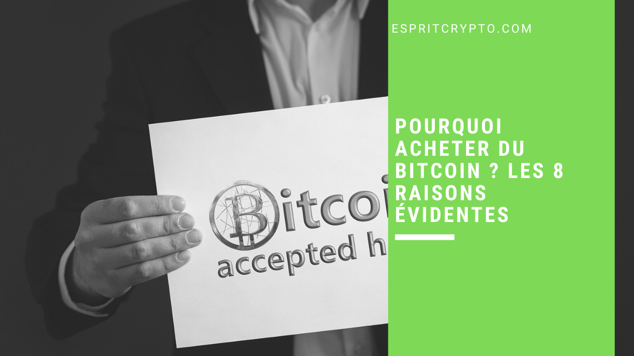 Pourquoi acheter du Bitcoin les 8 raisons évidentes